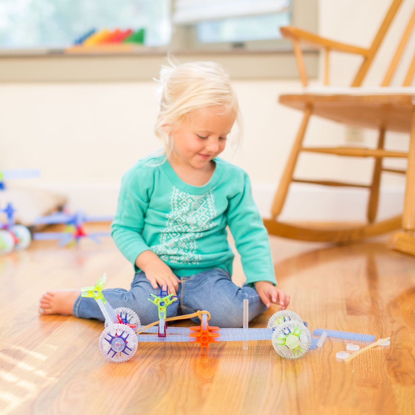 Construction Driving STEM Building 63-Piece Set