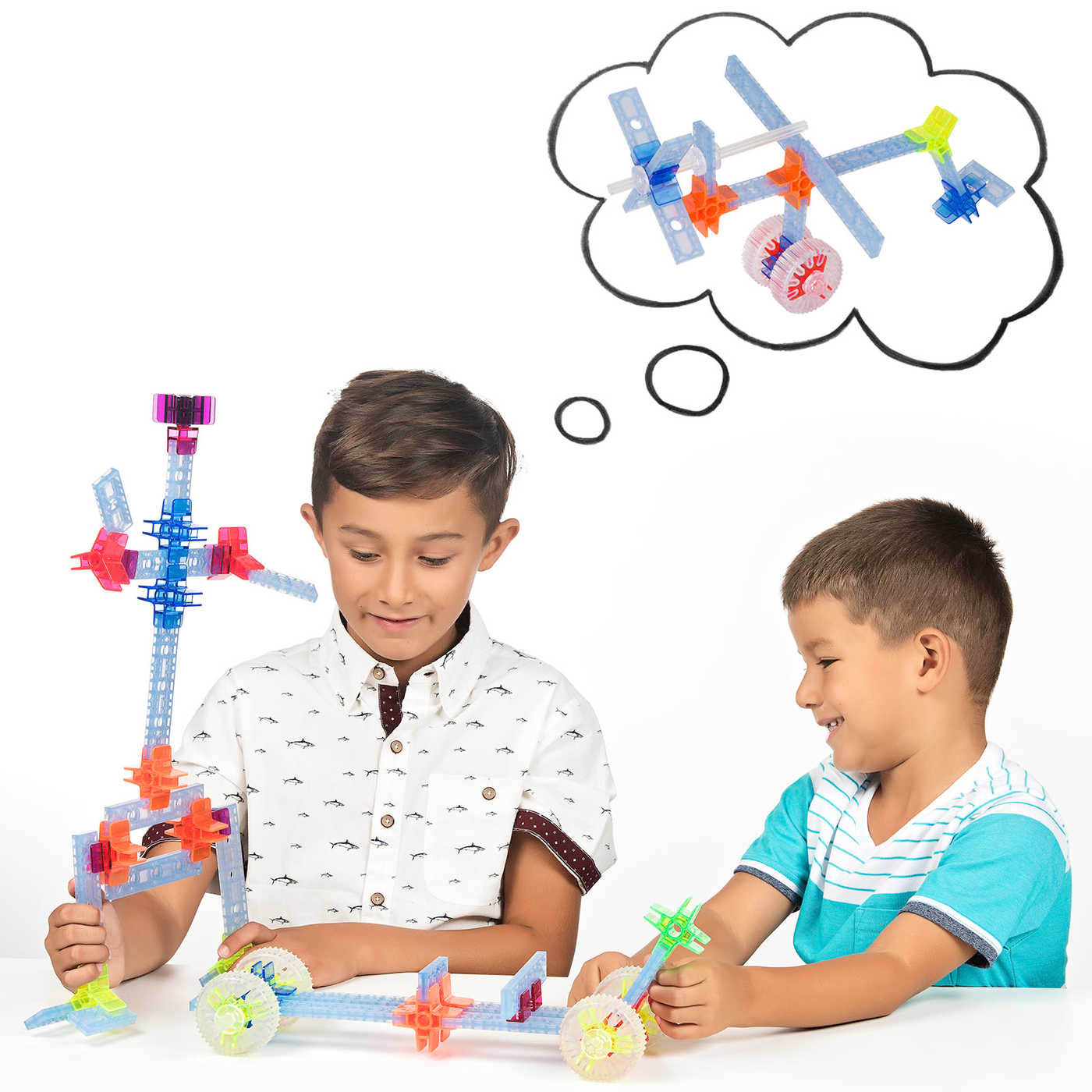 Construction Driving STEM Building 63-Piece Set
