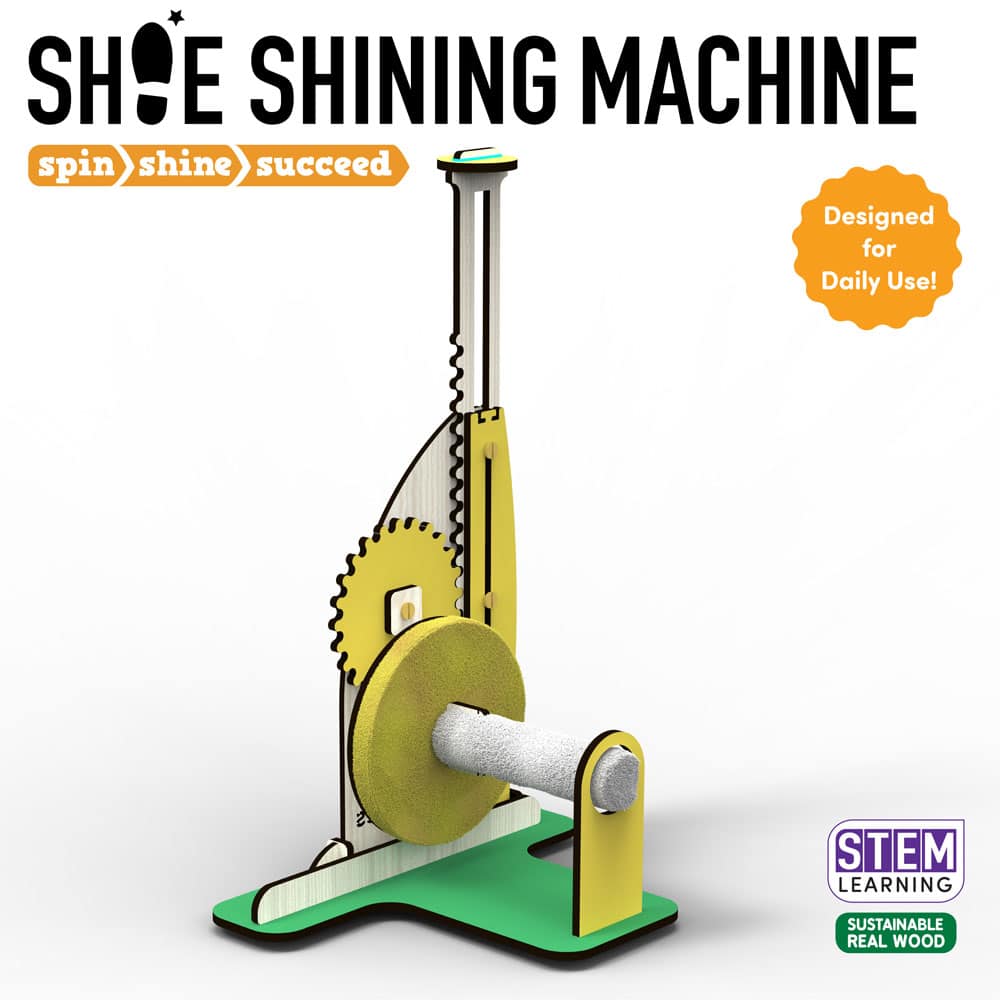 Skillmatics Buildables Shoe Shining Machine - Kids Learn Scientific